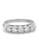 5 Dtone Diamond Band in White Gold